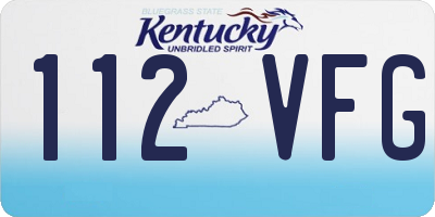 KY license plate 112VFG