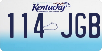 KY license plate 114JGB