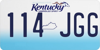 KY license plate 114JGG