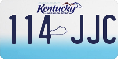 KY license plate 114JJC