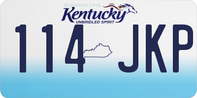 KY license plate 114JKP