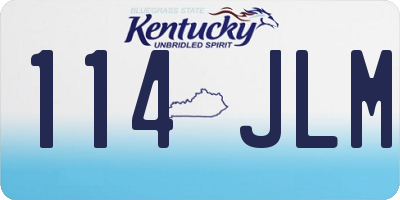 KY license plate 114JLM