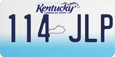 KY license plate 114JLP