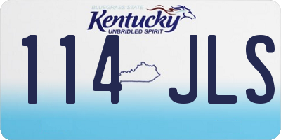 KY license plate 114JLS