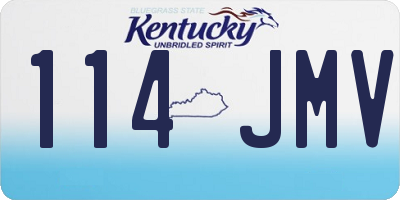 KY license plate 114JMV