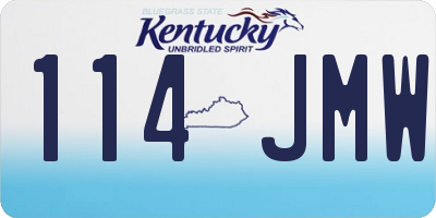 KY license plate 114JMW
