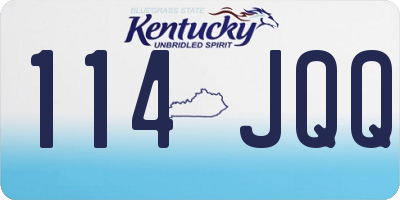 KY license plate 114JQQ
