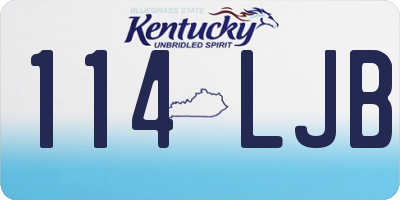 KY license plate 114LJB