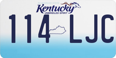 KY license plate 114LJC