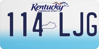 KY license plate 114LJG