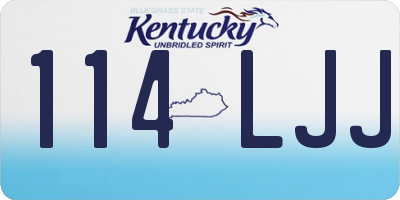 KY license plate 114LJJ