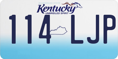 KY license plate 114LJP