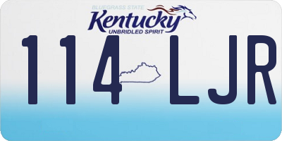 KY license plate 114LJR