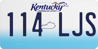 KY license plate 114LJS