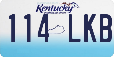 KY license plate 114LKB