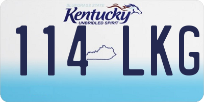 KY license plate 114LKG