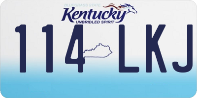 KY license plate 114LKJ