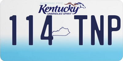 KY license plate 114TNP