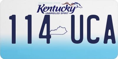 KY license plate 114UCA