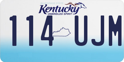 KY license plate 114UJM