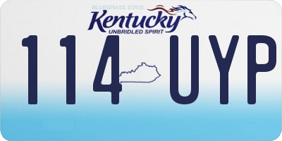 KY license plate 114UYP
