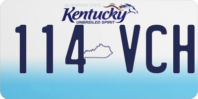KY license plate 114VCH