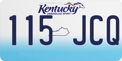 KY license plate 115JCQ