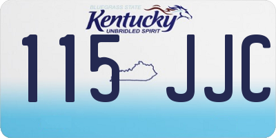 KY license plate 115JJC