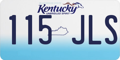 KY license plate 115JLS
