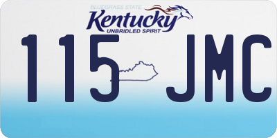 KY license plate 115JMC