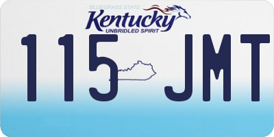 KY license plate 115JMT