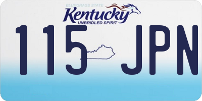 KY license plate 115JPN
