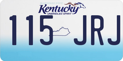 KY license plate 115JRJ