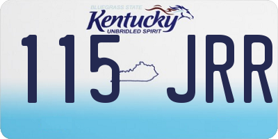 KY license plate 115JRR