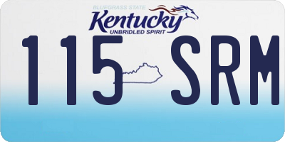 KY license plate 115SRM