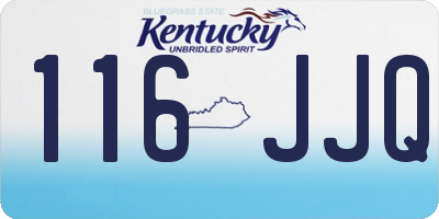 KY license plate 116JJQ