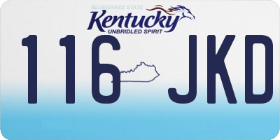 KY license plate 116JKD