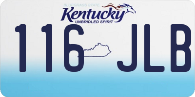 KY license plate 116JLB