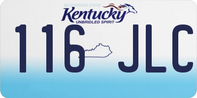 KY license plate 116JLC
