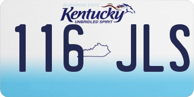 KY license plate 116JLS