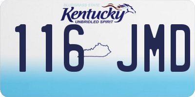 KY license plate 116JMD