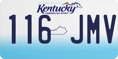 KY license plate 116JMV