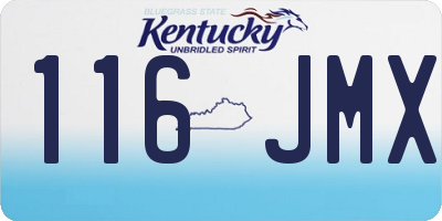 KY license plate 116JMX