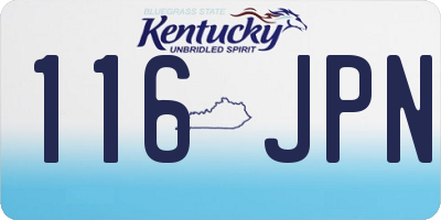 KY license plate 116JPN