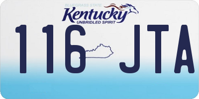 KY license plate 116JTA