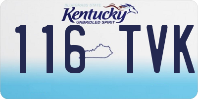 KY license plate 116TVK