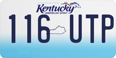 KY license plate 116UTP