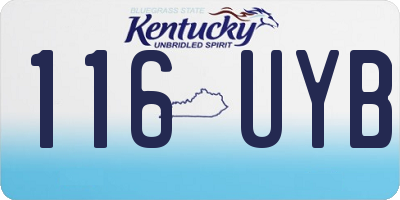 KY license plate 116UYB
