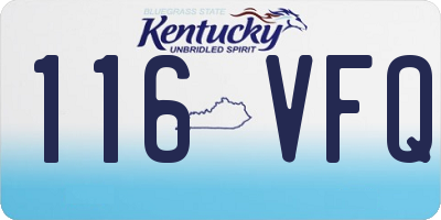 KY license plate 116VFQ