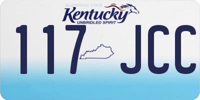 KY license plate 117JCC